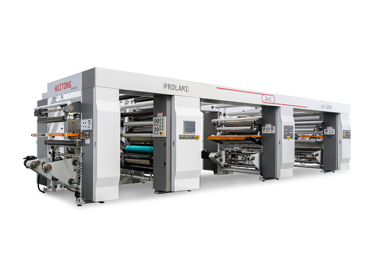LE 2+1 Bezrozpouštědlový dvoupolohový třívrstvý laminovaný stroj